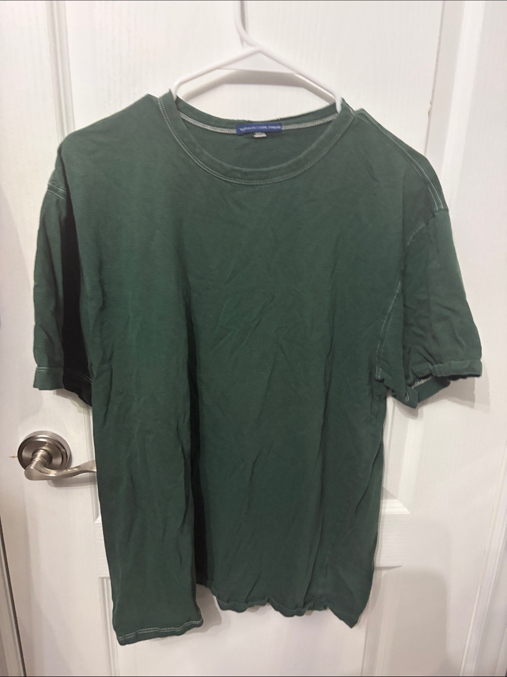 Classic Plain Green Crewneck T-Shirt - Unbranded